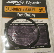 5 ft (1.5 m) polyleader salmon steelhead  24 lb (10.9 kg) fast sinking Airflo